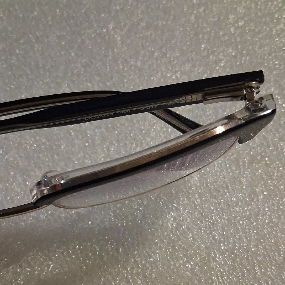Calvin Klein Black and Silver Eyeglasses - Picture 6 of 13